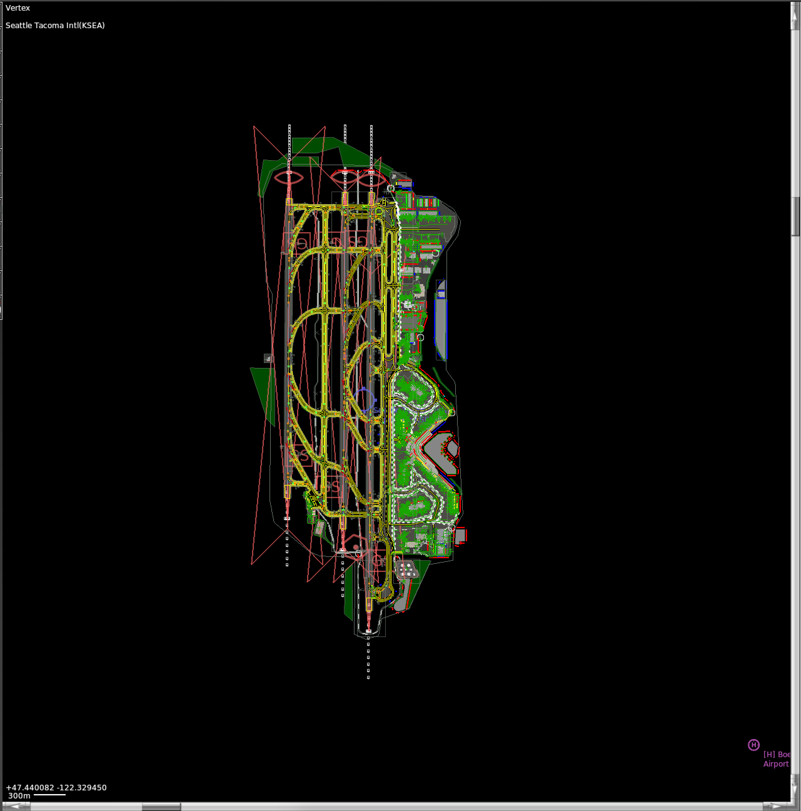 navaid overlay at KSEA
